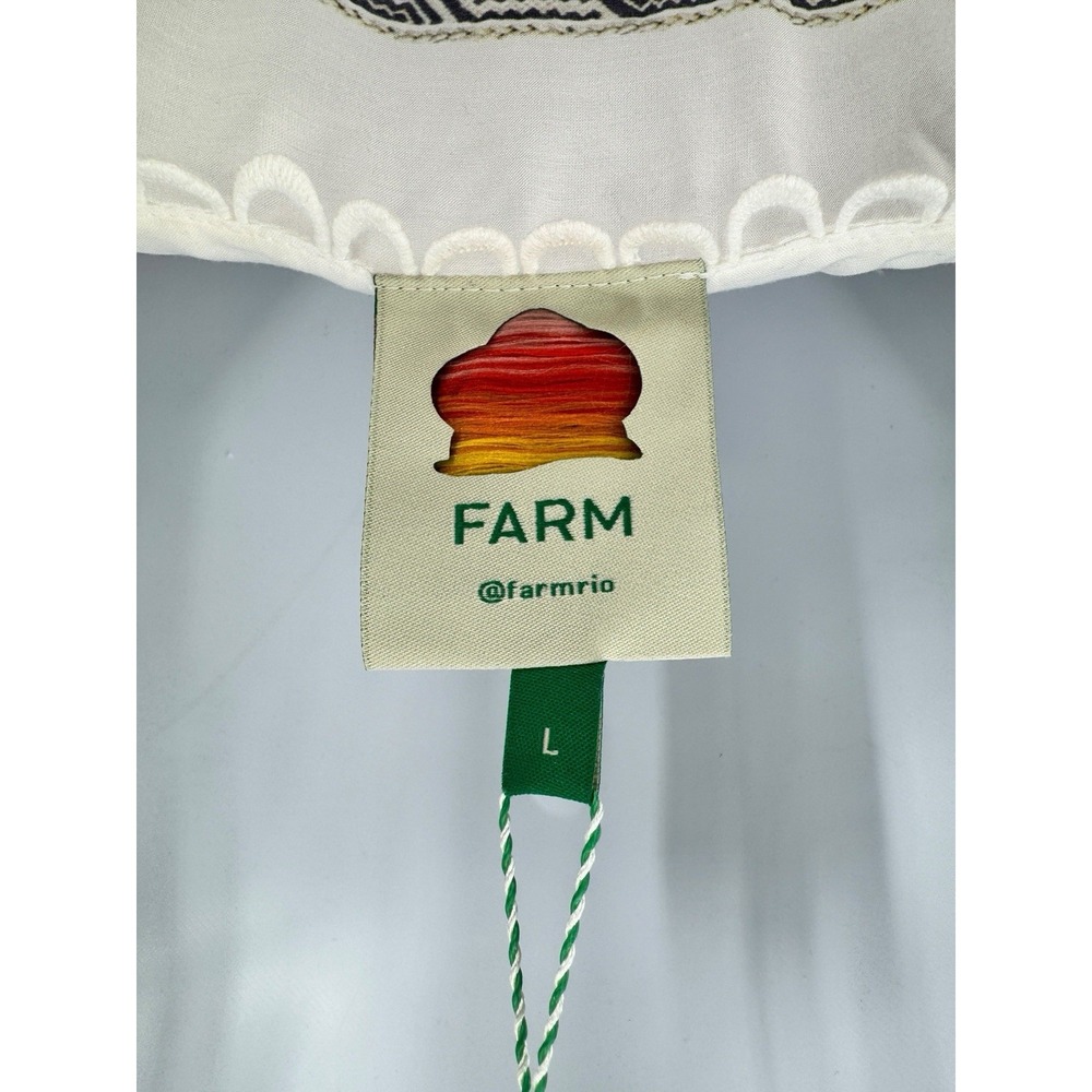 FARM Rio Vibrant Floral Maxi Dress in White and Blue - Picture 5 of 9